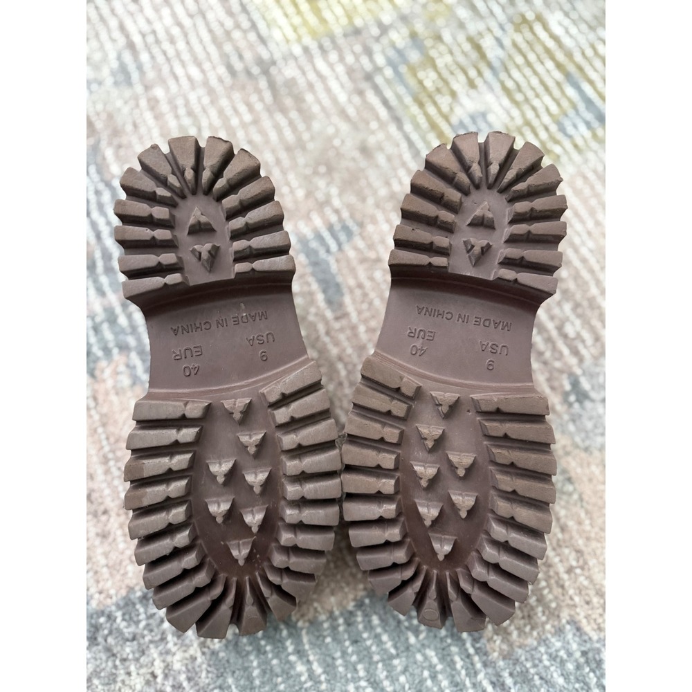 Jeffrey Campbell Clogge Platform Clogs Brown Chunky Lug Mule EU 40 US 9 Slip On - Picture 5 of 7